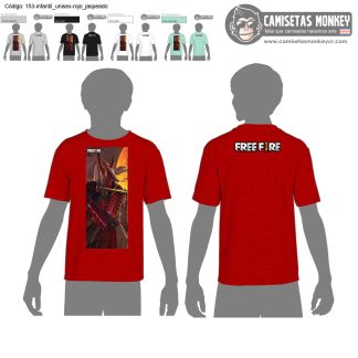 Camiseta infantil unisex estilo 153 de CAMISETAS DE GARENA FREE FIRE