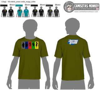 Camiseta infantil unisex estilo 165 de CAMISETAS DE JUSTICE LEAGUE – LIGA DE LA JUSTICIA