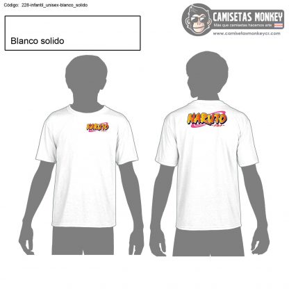 Camiseta infantil unisex estilo 228 de CAMISETAS DE NARUTO