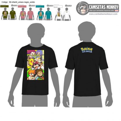 Camiseta infantil unisex estilo 68 de CAMISETAS DE POKEMON