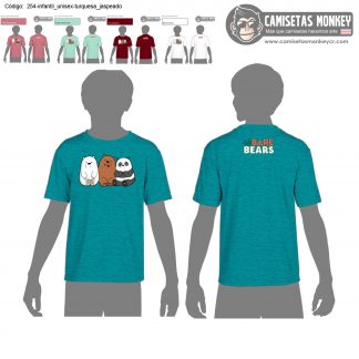 Camiseta infantil unisex estilo 254 de CAMISETAS DE WE BARE BEARS – ESCANDALOSOS