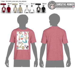 Camiseta infantil unisex estilo 264 de CAMISETAS DE ALICIA EN EL PAIS DE LAS MARAVILLAS