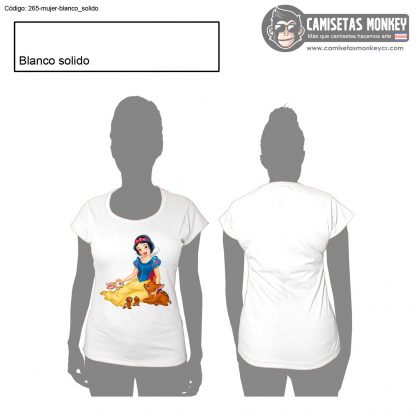 Camiseta mujer estilo 265 de CAMISETAS DE BLANCA NIEVES Y LOS SIETE ENANITOS