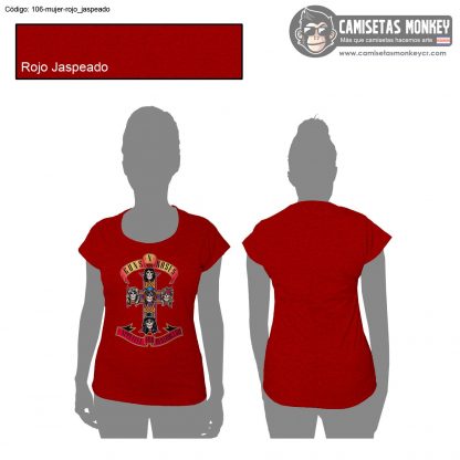Camiseta mujer estilo 106 de CAMISETAS DE GUNS N ROSES