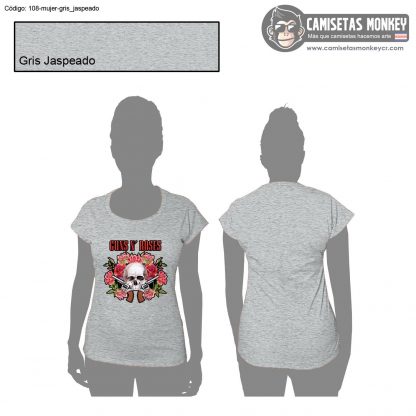 Camiseta mujer estilo 108 de CAMISETAS DE GUNS N ROSES