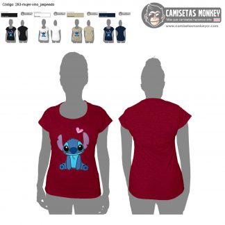 Camiseta mujer estilo 283 de CAMISETAS DE LILO & STITCH