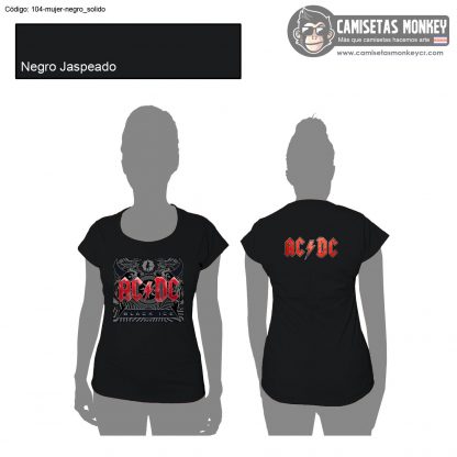 Camiseta mujer estilo 104 de CAMISETAS DE AC DC