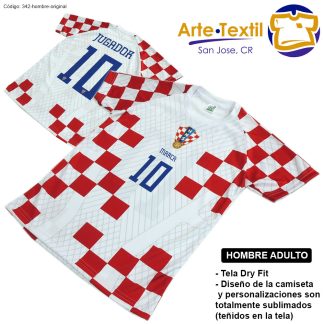 Camiseta hombre estilo 342 de Croacia Casa 2022-2023 personalizado con nombre y #