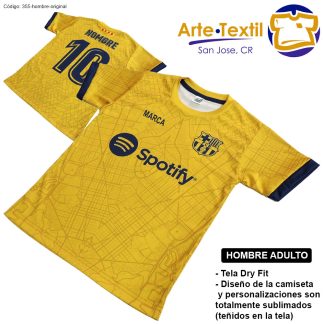 Camiseta hombre estilo 355 de Barcelona Visita 2022-2023 personalizada con nombre y #